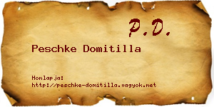 Peschke Domitilla névjegykártya